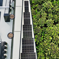 Panneau solaire flexible en forme de trapèze PERC 20V 47W, personnalisé, ETFE, possibilité de percer des trous, design le plus récent, substrat en aluminium, efficacité de 25%