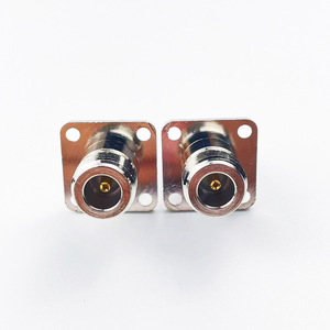 Copper N-KKF N-type Female <b>Double</b> Pass N Female to N Female Four-hole Flange Fixed N-type Straight L16-KFK - Product Image 3