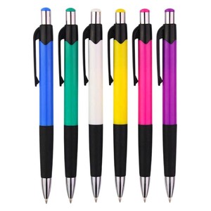 Stylos à bille promotionnels personnalisés en plastique enduit de caoutchouc doux au toucher Zimi Nb765 <span class=keywords><strong>impression</strong></span> de logo de bannière/plume multicolore - Product Image 6