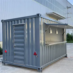 Fabrik direkt Großhandel Günstige Arbeiter häuser 40ft Container Folding Cafe Bar für Lebensmittel geschäft