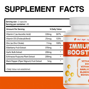Antioksidan Bağışıklık Güçlendirici Takviyesi - Antioksidan Savunması ve Bağışıklık Desteği için C Vitamini, Mürver Özü, Ekinezya Özü - Product Image 6