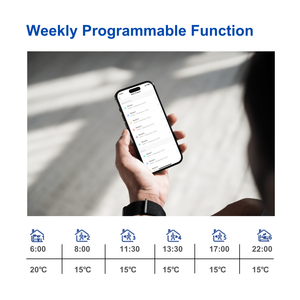 Thermostat en mode de fonctionnement manuel et par programme pour ventilo-convecteurs Thermostat avec <span class=keywords><strong>3</strong></span> vitesses de ventilateur réglables Thermostat intelligent SmartLife WIFI - Product Image 5