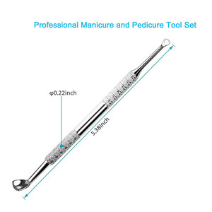 Grattoir à ongles professionnel, outil de soin des ongles en acier inoxydable, outil de nettoyage des cuticules, accessoire de manucure et de pédicure, grattoir à ongles - Product Image 2