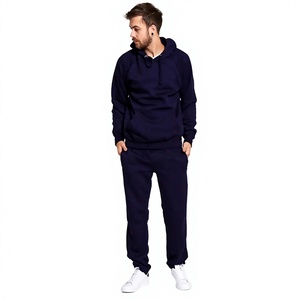 Ensemble de survêtement unisexe tendance avec sweat à capuche et pantalon de jogging coupe décontractée, style streetwear décontracté, tissu doux au toucher, personnalisable (couleurs, tailles, logo, marque privée) - Product Image 1