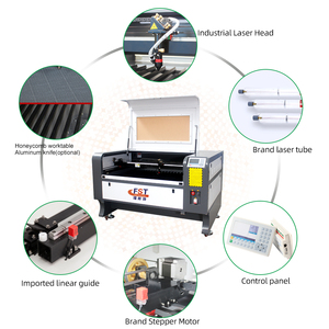 เครื่องแกะสลักเลเซอร์ Co2 แบบตั้งโต๊ะ ราคาโรงงาน 1080 60W 80W 90W 100W 120W 130W 140W เครื่องตัดและแกะสลักด้วยเลเซอร์ Co2 - Product Image 6