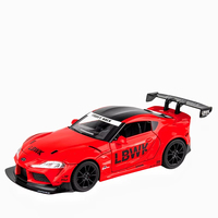 Modèle de voiture en alliage moulé sous pression 1:22 Supra 3000GT avec son et lumière, jouet de voiture en métal à rétrofriction