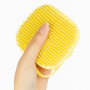 Sikat pijat perawatan kucing anjing besar anak anjing kamar mandi aksesori hewan peliharaan tahan air plastik keamanan lembut untuk anjing kucing - Product Image 6