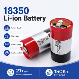 Batterie Li-ion cylindrique OEM personnalisée 3,7 V 18350 1000 mAh à décharge élevée pour aspirateur robot, machine de balayage et nettoyage automatique - Product Image 1