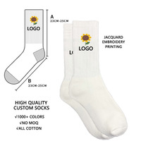 Chaussettes de sport pour hommes, personnalisables avec logo, en coton respirant et durable, style classique, pour l'entraînement des joueurs, collection automne