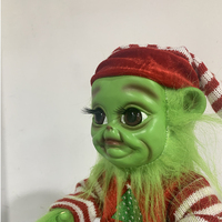 Weihnachtliche Heimdekoration: Grinch Baby Plüschpuppe – Kindergeschenke & Weihnachtsdekoration