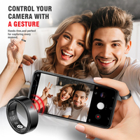 Transfronterizo Venta caliente AI Smart Ring App Control Ritmo cardíaco Sueño Oxígeno en sangre Ejercicio Monitoreo Foto Video Cambio Novela