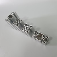 Profilé d'extrusion en aluminium modulaire pour machines, anodisé 6061 6063, multi-spécifications, à rainures en T, norme européenne, coupé sur mesure