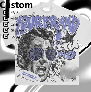 เสื้อยืดผู้ชายผ่านกระบวนการเป็นกรดแบบย้อนยุคพิมพ์ลายกำหนดเองได้ - Product Image 4