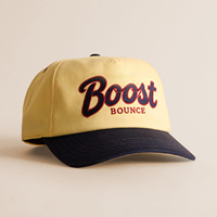 Casquette de baseball ajustable à deux tons en coton sergé brodé de haute qualité, personnalisable