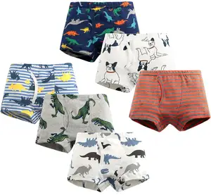 Boys Boxer Briefs Toddler Boy Underwear Training Shorts Cotton 2T 3T 4T Dinosaur Shark Baby for Kids Boy