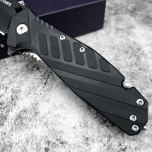 มีดพับอเนกประสงค์ 4 in 1 สำหรับตั้งแคมป์ ล่าสัตว์ เอาตัวรอด EDC พร้อมด้ามจับ G10 แบบพับได้ DIY OEM - Product Image 4
