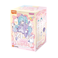 Authentique BLOKS Hatsune Miku Sweet Dream Party Series Dress Up Doll Blind Box 6PCS Set Cute Anime Kawaii Collectible Toys