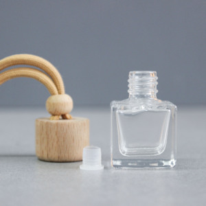8ML Transparent Natural Wooden Lid <strong>Car</strong> Perfume Bottle - Essential Oil <strong>Diffuser</strong> Air Freshener Container for <strong>Car</strong> Empty Bottle - Product Image 2