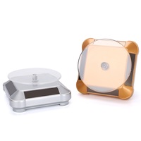 Jingying Plattenspieler Solar Showcase Rotierender Schmuck Uhren ring Telefonst änder Organizer Schmuck Display Plattenspieler