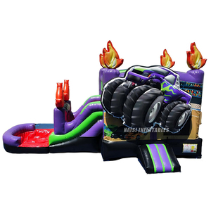 Structure gonflable 26 pieds Monster Combo Pelle Excavatrice pour garçons, avec toboggan aquatique et zone de saut, idéale pour fêtes d'anniversaire, <span class=keywords><strong>à</strong></span> <span class=keywords><strong>vendre</strong></span> - Product Image 3
