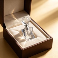 Flacon vide de 5 ml pour Attar Arabe, en verre transparent décoratif, pour huile d'Oud, huile essentielle ou parfum