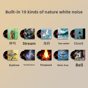Dispositivo de Sonido Blanco <span class=keywords><strong>para</strong></span> <span class=keywords><strong>Dormir</strong></span>, Carga Inteligente, Control Táctil, Música, Luz Nocturna de Siete Colores <span class=keywords><strong>para</strong></span> Calmar a los Bebés por la Noche - Product Image 5