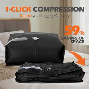 Bolsas de Viaje Impermeables IP67 con Bomba de Compresión al Vacío, 18L, Reutilizables, Ahorradoras de Espacio, para Maletas, Mochilas y Equipaje - Product Image 3