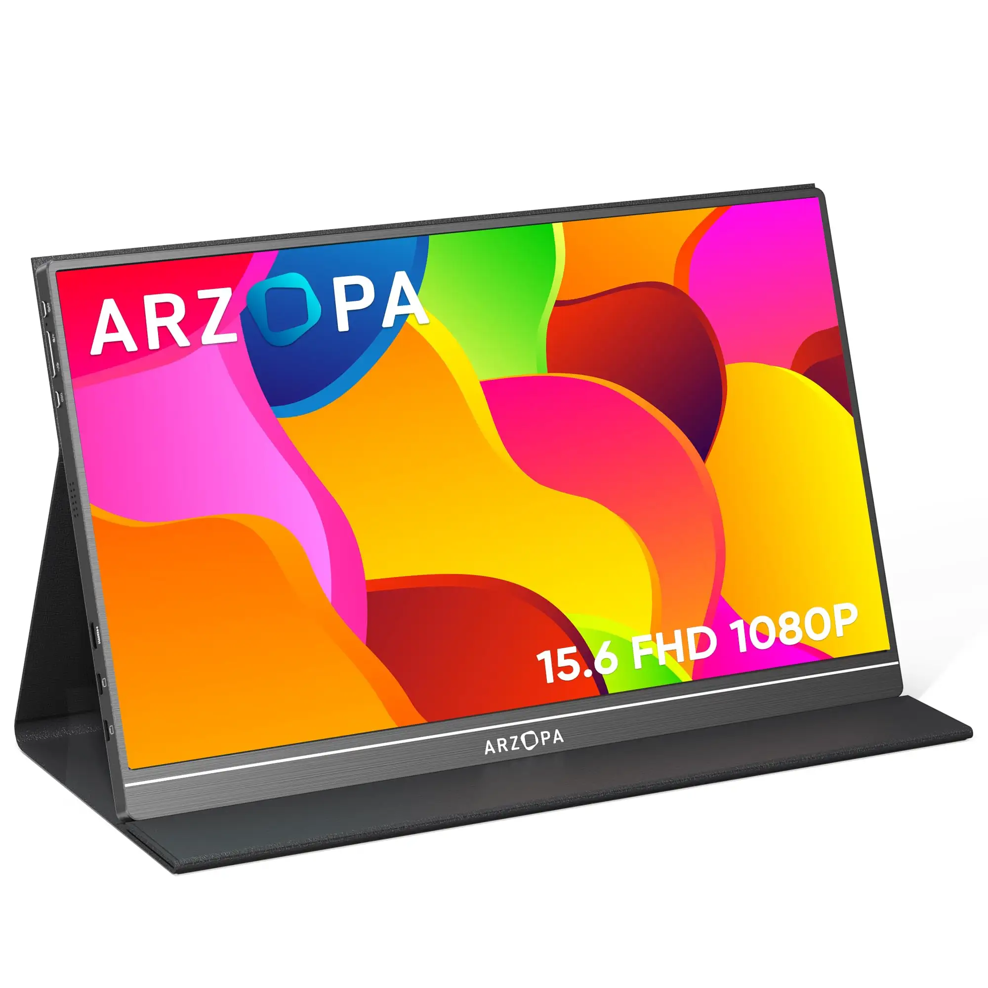Arzopa usine Triple double 15.6 pouces 1080P LCD écran d'ordinateur portable Extender Portable Tri écran moniteur pour ordinateur portable