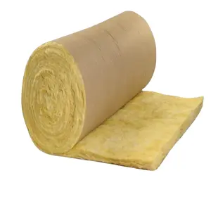 Fiberglass insulation rolls with paper thermal insulation for building roof
