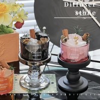Diffuseur en verre et pierre 10 ml pour huiles essentielles, sans BPA, sans alcool, écologique, diffuseur de parfum d'intérieur, coffret cadeau naturel pour chambre à coucher