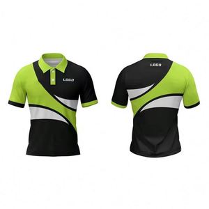 Camisas de Golf Personalizadas para Hombre, 100% Poliéster, Antiarrugas, Transpirables, Uniformes de Trabajo, Sublimadas, con Bolsillo, de Secado Rápido - Product Image 3