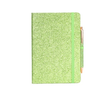 Set Regalo di Quaderni Creativi con Copertina in PVC Personalizzata, Diario con Cinturino Glitterato, Elegante Agenda A6 per Studenti - Product Image 4