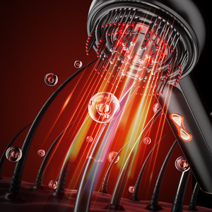 Alta Qualidade Nova Terapêutica Escova de Crescimento do Cabelo Pente Infravermelho para o Crescimento do Cabelo Massageador Escova para Cabelo com Óleo Dispenser - Product Image 3