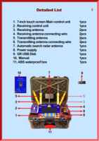 Neue Version Arabische Sprache GR5000 Geophysik alischer Langstrecken-Gold-Silber-Kupfer-Diamant-Rubin-Smaragd-Detektor