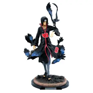 Gran oferta Anime japonés Narut Shippuden figuras Uchiha Itachi Crows PVC figuras de acción modelo de juguete