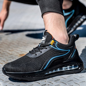 รองเท้านิรภัยสำหรับผู้ชายรองเท้านิรภัยทำจากเหล็กหัวเตียงนุ่มสบายสำหรับทำงานตามสั่ง - Product Image 2