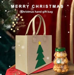Sac fourre-tout en feutre personnalisé avec logo imprimé pour la vente au détail, idéal pour les courses, la Saint-Valentin et les cadeaux de Noël - Product Image 4