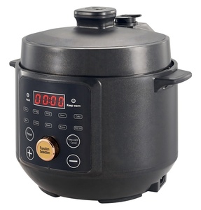 Cuisinière à pression électrique 3 L 3-4 personnes Utilisation familiale Pot intérieur en aluminium noir Petite mini-cuisinière à riz pour la nourriture pour bébé Bouillie Ragoût - Product Image 2