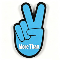 Accessoire de cheering réutilisable et portable en mousse EVA, personnalisé avec marque et impression sérigraphiée, pour événements et cadeaux promotionnels
