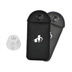 Maßgefertigte Versteckte Magnetknopf-Faraday-Tasche aus Neopren zur Signalblockierung, Anti-Hacking, Anti-Positionierung, EMF-Schutz, Tragbar und Langlebig - Product Image 3