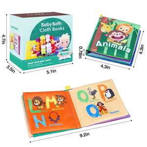 Livres en tissu à fort contraste pour l'apprentissage des tout-petits, pour garçons et filles de 0 à 6 mois - Product Image 4