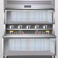 Réfrigérateur-congélateur combiné 1000L, 4 portes, froid supérieur, congélateur inférieur, robuste, en acier inoxydable 304, monotempérature, vertical, pour crème glacée