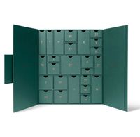 Luxuriöse Adventskalenderbox mit Individuellem Logo, Leer, aus Edlem Kartonpapier mit Mattlaminierung für Kosmetikverpackungen zum Countdown