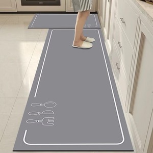 厨房垫轻便豪华防滑厨房地垫防水防油清洁家用脏地毯 - Product Image 3