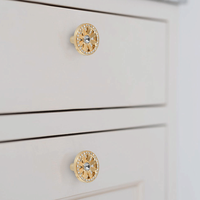 Poignée en plastique dorée et argentée brillante pour armoire moderne, tiroir de chambre à coucher, armoire à chaussures
