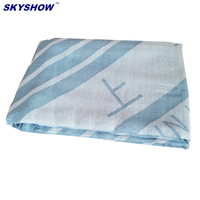 Couverture de compagnie aérienne en modacrylique 100% personnalisée avec couverture d'avion avec logo pour voyage