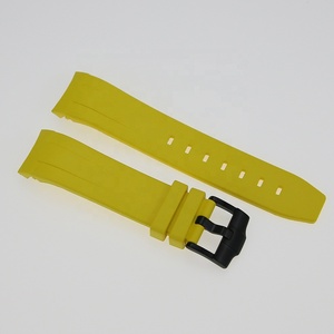 Bracelet de montre SKX007 en caoutchouc vulcanisé jaune de haute qualité, avec trous de 1,8 mm et 2,5 mm, largeur de 22 mm, bracelet premium pour montres - Product Image 2