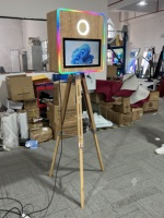 Expédition rapide depuis les entrepôts US et UE : Moniteur LCD rétro DSLR 15,6 pouces avec impression instantanée, écran tactile, boîtier métallique, Wi-Fi/HDMI pour événements festifs