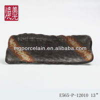 Vaisselle jetable en céramique et grès pour restaurant japonais, bar à sushis, durable, écologique, faite à la main, compatible micro-ondes, pour fêtes