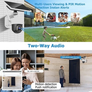 Tốt nhất 4MP năng lượng mặt trời 4G Sim Thẻ CCTV PTZ máy ảnh Wifi năng lượng mặt trời không dây Home an ninh máy ảnh không dây tầm nhìn ban đêm năng lượng mặt trời Máy ảnh ngoài trời - Product Image 5
